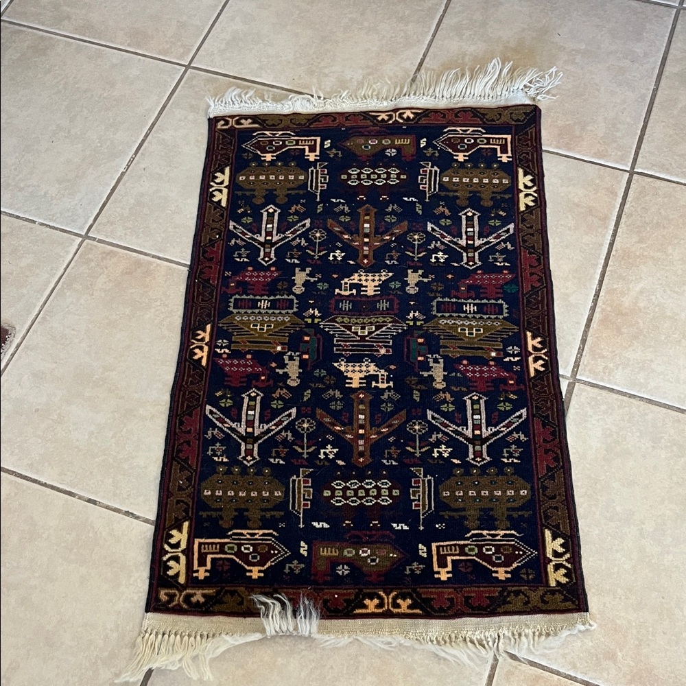 Vintage Afghan War Rug